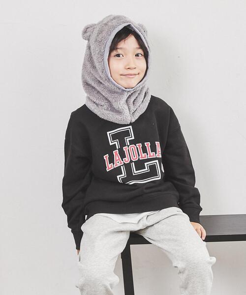coen(コーエン)の「ミニ裏毛フェイクレイヤードカレッジスウェット(スウェット・キッズ・グレー/ブラック・110/120/140/130/150/100)」の3枚目の写真