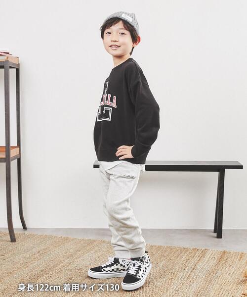 coen(コーエン)の「ミニ裏毛フェイクレイヤードカレッジスウェット(スウェット・キッズ・グレー/ブラック・110/120/140/130/150/100)」の9枚目の写真