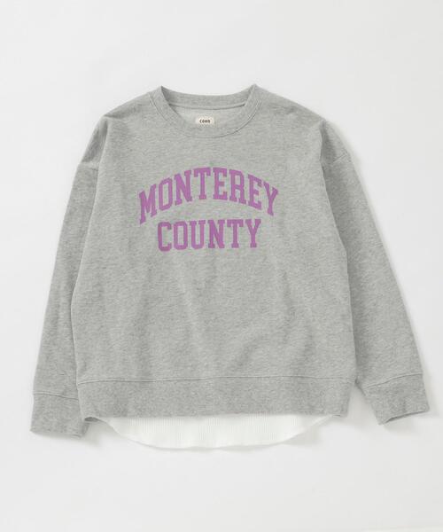 coen(コーエン)の「ミニ裏毛フェイクレイヤードカレッジスウェット(スウェット・キッズ・グレー/ブラック・110/120/140/130/150/100)」の18枚目の写真