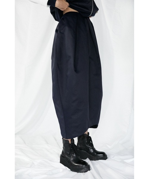 ENFOLD　ヘビーサテンペタルSKIRT　36　エンフォルド　ロングスカート ENFOLD（エンフォルド）の「ヘビーサテン ペタルSKIRT（スカート