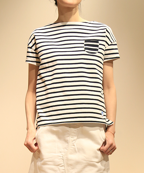 ORCIVAL（オーシバル）の「Emblem Pocket Tee (ORCIVAL)（Tシャツ/カットソー・レディース・ブラック/グレー/サックスブルー・FREE）」の2枚目の写真