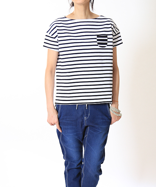 ORCIVAL（オーシバル）の「Emblem Pocket Tee (ORCIVAL)（Tシャツ/カットソー・レディース・ブラック/グレー/サックスブルー・FREE）」の5枚目の写真