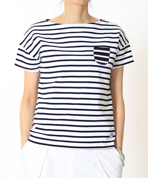 ORCIVAL（オーシバル）の「Emblem Pocket Tee (ORCIVAL)（Tシャツ/カットソー・レディース・ブラック/グレー/サックスブルー・FREE）」の7枚目の写真