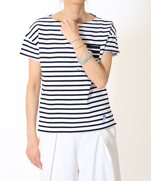 ORCIVAL（オーシバル）の「Emblem Pocket Tee (ORCIVAL)（Tシャツ/カットソー・レディース・ブラック/グレー/サックスブルー・FREE）」の8枚目の写真