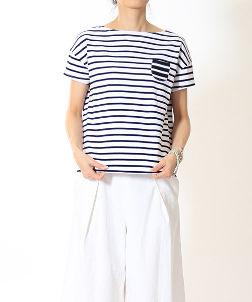 ORCIVAL（オーシバル）の「Emblem Pocket Tee (ORCIVAL)（Tシャツ/カットソー・レディース・ブラック/グレー/サックスブルー・FREE）」の9枚目の写真