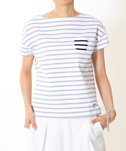 ORCIVAL（オーシバル）の「Emblem Pocket Tee (ORCIVAL)（Tシャツ/カットソー・レディース・ブラック/グレー/サックスブルー・FREE）」の11枚目の写真