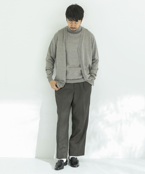 URBAN RESEARCH（アーバンリサーチ）の「イタリアンウールカーディガン（カーディガン/ボレロ・メンズ・ブラック/ブラウン系その他/ベージュ系その他/ブルー系その他・MEDIUM/LARGE/X-LARGE）」の8枚目の写真