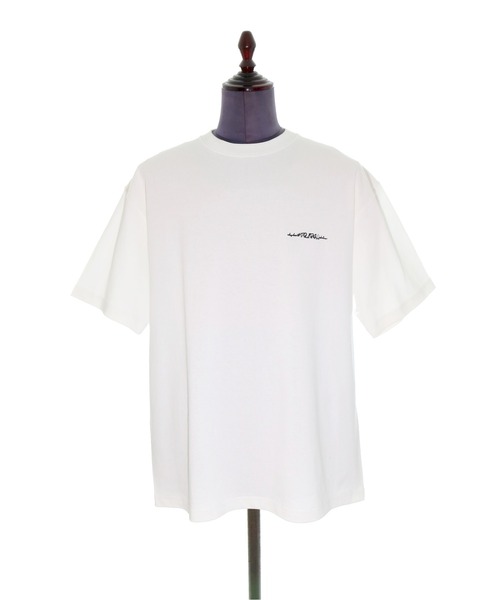 elephant TRIBAL fabrics（エレファントトライバルファブリックス）の「elephant TRIBAL fabrics Fiction Fat T-SH（Tシャツ/カットソー・メンズ・ホワイト/ブラック/サックスブルー・SMALL/MEDIUM）」の2枚目の写真