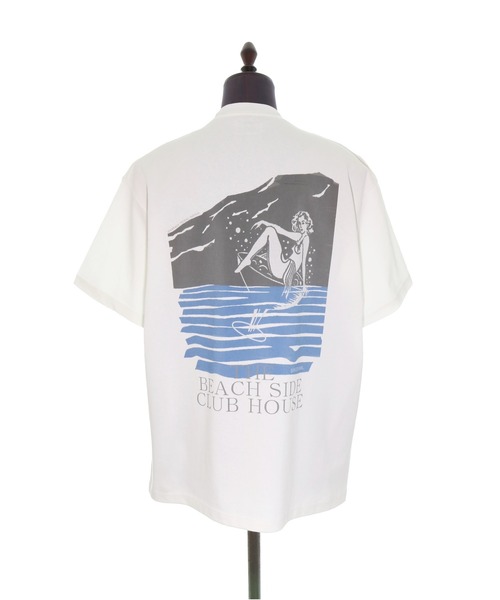 elephant TRIBAL fabrics（エレファントトライバルファブリックス）の「elephant TRIBAL fabrics Fiction Fat T-SH（Tシャツ/カットソー・メンズ・ホワイト/ブラック/サックスブルー・SMALL/MEDIUM）」の10枚目の写真