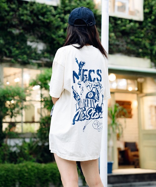 MFC STORE（エムエフシーストア）の「MFC STORE PIGMENT MFCS S/S TEE（Tシャツ/カットソー・メンズ・チャコールグレー/アイボリー/ブラック系・M/L/XL/S）」の4枚目の写真