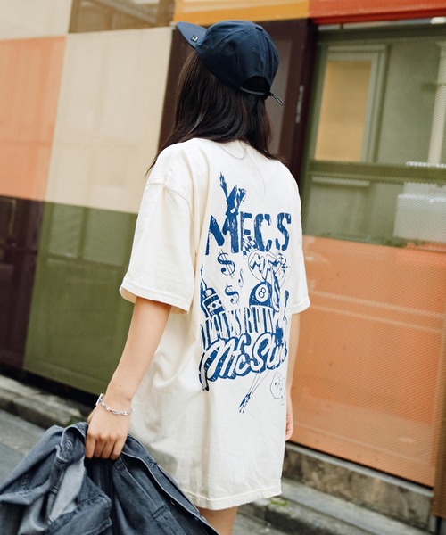 MFC STORE（エムエフシーストア）の「MFC STORE PIGMENT MFCS S/S TEE（Tシャツ/カットソー・メンズ・チャコールグレー/アイボリー/ブラック系・M/L/XL/S）」の5枚目の写真