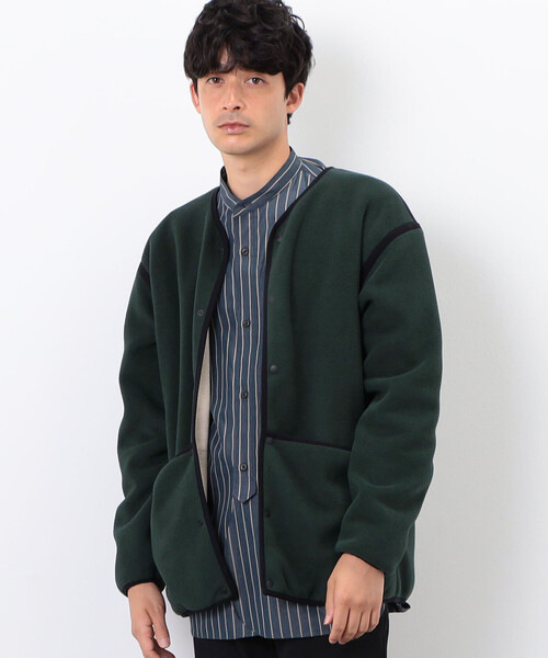 COMME CA COMMUNE(コムサコミューン)の「【ウォッシャブル】リバーシブル フリース カーディガン(カーディガン/ボレロ・メンズ・グレイッシュベージュ/グリーン・FREE)」の11枚目の写真
