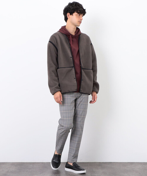 COMME CA COMMUNE(コムサコミューン)の「【ウォッシャブル】リバーシブル フリース カーディガン(カーディガン/ボレロ・メンズ・グレイッシュベージュ/グリーン・FREE)」の19枚目の写真