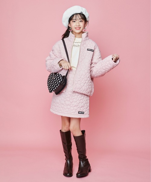 JENNI（ジェニィ）の「フェイクファーベレー（ハンチング/ベレー帽・キッズ・ベージュ/レオパード/オフホワイト・54cm/56cm）」の7枚目の写真