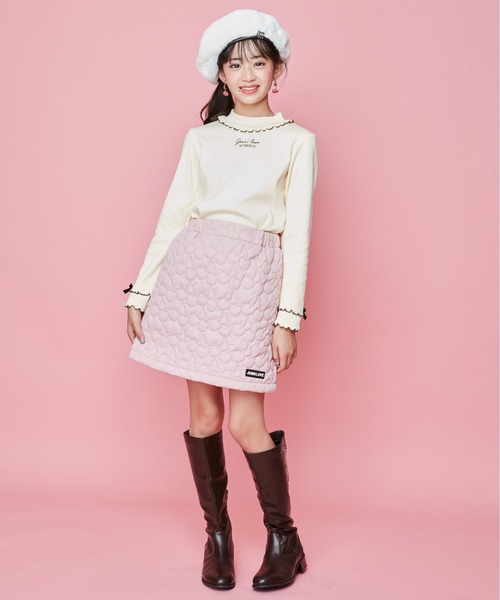 JENNI（ジェニィ）の「フェイクファーベレー（ハンチング/ベレー帽・キッズ・ベージュ/レオパード/オフホワイト・54cm/56cm）」の16枚目の写真