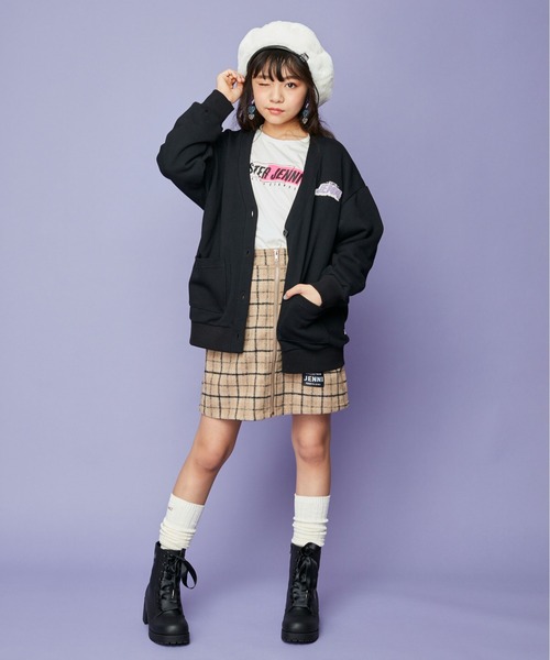 JENNI（ジェニィ）の「フェイクファーベレー（ハンチング/ベレー帽・キッズ・ベージュ/レオパード/オフホワイト・54cm/56cm）」の13枚目の写真