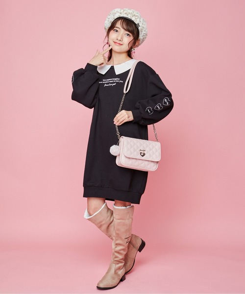 JENNI（ジェニィ）の「フェイクファーベレー（ハンチング/ベレー帽・キッズ・ベージュ/レオパード/オフホワイト・54cm/56cm）」の10枚目の写真