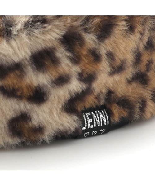 JENNI（ジェニィ）の「フェイクファーベレー（ハンチング/ベレー帽・キッズ・ベージュ/レオパード/オフホワイト・54cm/56cm）」の6枚目の写真