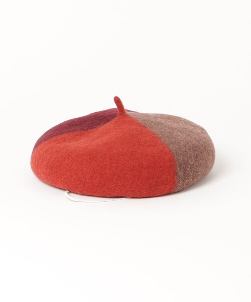 Sense of Grace（センスオブグレース）の「SENSE OF GRACE MELODY BERET KIDS 配色ウール ベレー帽 キッズ（ハンチング/ベレー帽・キッズ・ネイビー/オレンジ/アイボリー・FREE）」の3枚目の写真