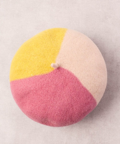 Sense of Grace（センスオブグレース）の「SENSE OF GRACE MELODY BERET KIDS 配色ウール ベレー帽 キッズ（ハンチング/ベレー帽・キッズ・ネイビー/オレンジ/アイボリー・FREE）」の7枚目の写真