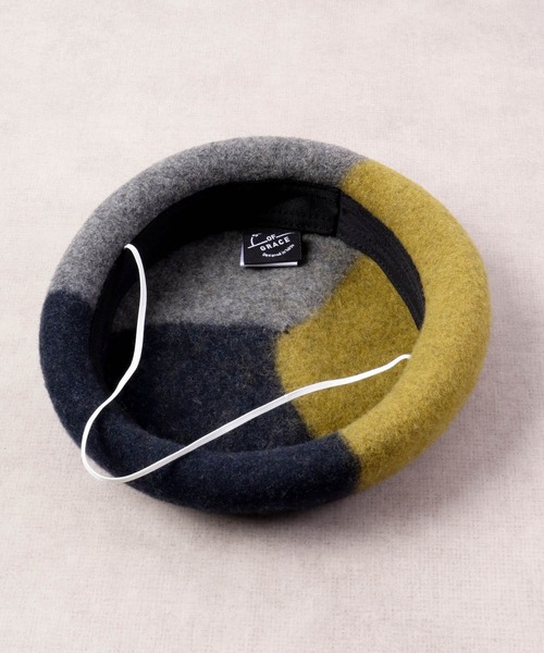 Sense of Grace（センスオブグレース）の「SENSE OF GRACE MELODY BERET KIDS 配色ウール ベレー帽 キッズ（ハンチング/ベレー帽・キッズ・ネイビー/オレンジ/アイボリー・FREE）」の13枚目の写真