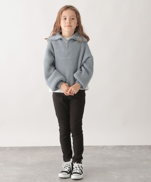 GLOBAL WORK(グローバルワーク)の「ハーフZIPニットプルオーバ/ 295087(ニット/セーター・キッズ・オフホワイト/スカイブルー・140cm/150cm/100cm/120cm/160cm/110cm/130cm)」の5枚目の写真