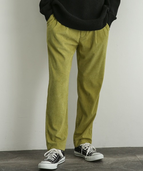 SENSE OF PLACE by URBAN RESEARCH（センスオブプレイスバイアーバンリサーチ）の「コーデュロイタックテーパードパンツ（その他パンツ・メンズ・ブラウン/オリーブ/ブルー/ブラック・LARGE/MEDIUM）」の7枚目の写真