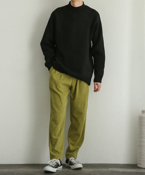 SENSE OF PLACE by URBAN RESEARCH（センスオブプレイスバイアーバンリサーチ）の「コーデュロイタックテーパードパンツ（その他パンツ・メンズ・ブラウン/オリーブ/ブルー/ブラック・LARGE/MEDIUM）」の9枚目の写真