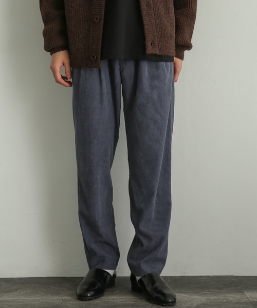 SENSE OF PLACE by URBAN RESEARCH（センスオブプレイスバイアーバンリサーチ）の「コーデュロイタックテーパードパンツ（その他パンツ・メンズ・ブラウン/オリーブ/ブルー/ブラック・LARGE/MEDIUM）」の12枚目の写真