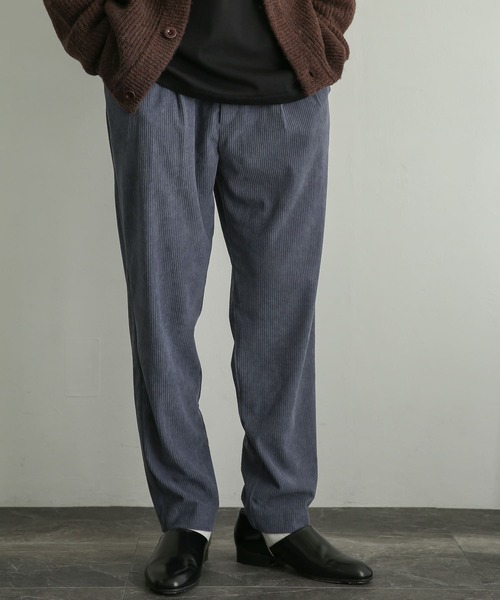 SENSE OF PLACE by URBAN RESEARCH（センスオブプレイスバイアーバンリサーチ）の「コーデュロイタックテーパードパンツ（その他パンツ・メンズ・ブラウン/オリーブ/ブルー/ブラック・LARGE/MEDIUM）」の13枚目の写真