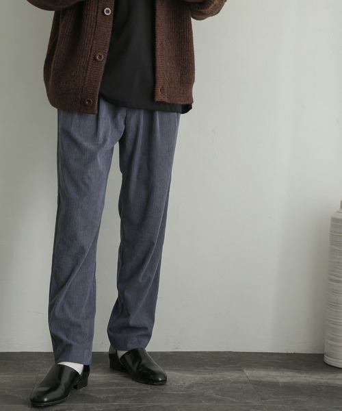 SENSE OF PLACE by URBAN RESEARCH（センスオブプレイスバイアーバンリサーチ）の「コーデュロイタックテーパードパンツ（その他パンツ・メンズ・ブラウン/オリーブ/ブルー/ブラック・LARGE/MEDIUM）」の15枚目の写真