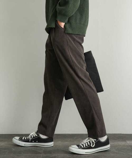 SENSE OF PLACE by URBAN RESEARCH（センスオブプレイスバイアーバンリサーチ）の「コーデュロイタックテーパードパンツ（その他パンツ・メンズ・ブラウン/オリーブ/ブルー/ブラック・LARGE/MEDIUM）」の19枚目の写真