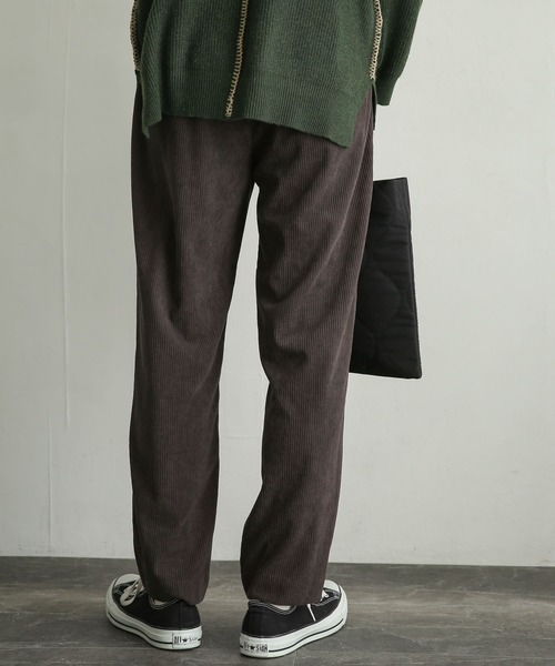 SENSE OF PLACE by URBAN RESEARCH（センスオブプレイスバイアーバンリサーチ）の「コーデュロイタックテーパードパンツ（その他パンツ・メンズ・ブラウン/オリーブ/ブルー/ブラック・LARGE/MEDIUM）」の20枚目の写真
