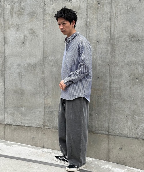 CIAOPANIC(チャオパニック)の「【ZOZO限定】ワイドシルエットシャツ(シャツ/ブラウス・メンズ・ネイビー/ブルー/ブラック/グレー/パープル・M/XL/XS/L/S)」の20枚目の写真