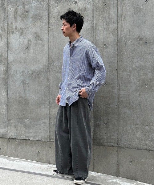 CIAOPANIC(チャオパニック)の「【ZOZO限定】ワイドシルエットシャツ(シャツ/ブラウス・メンズ・ネイビー/ブルー/ブラック/グレー/パープル・M/XL/XS/L/S)」の18枚目の写真