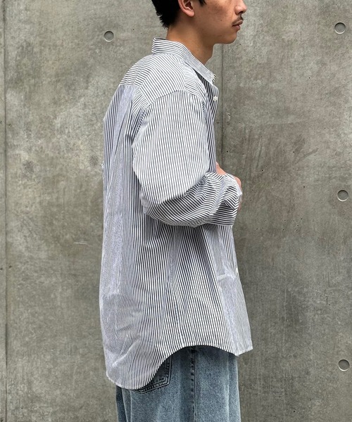 CIAOPANIC(チャオパニック)の「【ZOZO限定】ワイドシルエットシャツ(シャツ/ブラウス・メンズ・ネイビー/ブルー/ブラック/グレー/パープル・M/XL/XS/L/S)」の12枚目の写真