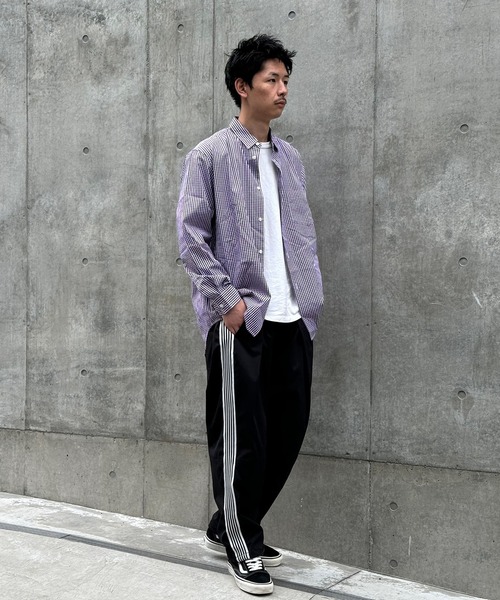 CIAOPANIC(チャオパニック)の「【ZOZO限定】ワイドシルエットシャツ(シャツ/ブラウス・メンズ・ネイビー/ブルー/ブラック/グレー/パープル・M/XL/XS/L/S)」の10枚目の写真
