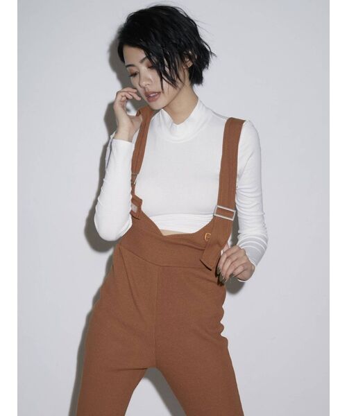 GYDA(ジェイダ)の「BACKレースアップハイネックトップス(Tシャツ/カットソー・レディース・ブラック/オフホワイト・FREE)」の19枚目の写真