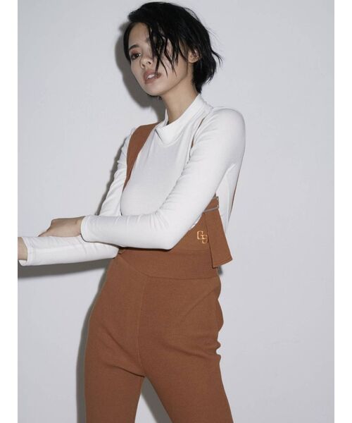 GYDA(ジェイダ)の「BACKレースアップハイネックトップス(Tシャツ/カットソー・レディース・ブラック/オフホワイト・FREE)」の20枚目の写真