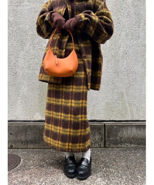 AMAIL（アマイル）の「Doggy check skirt（スカート・レディース・イエロー/ピンク・FREE）」の8枚目の写真