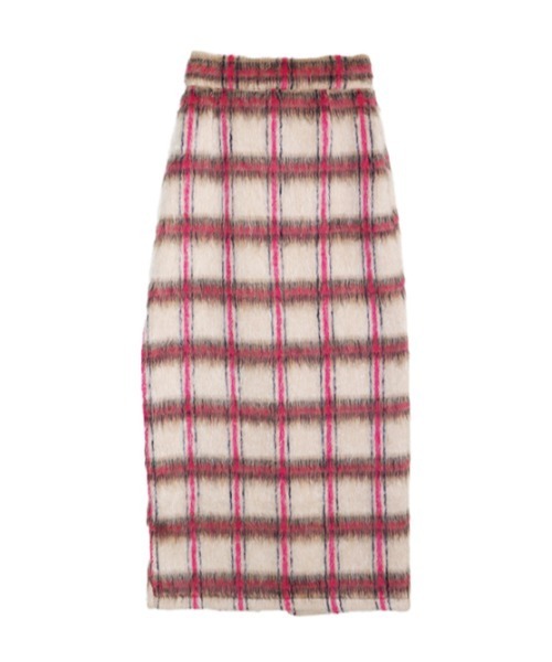 AMAIL（アマイル）の「Doggy check skirt（スカート・レディース・イエロー/ピンク・FREE）」の10枚目の写真