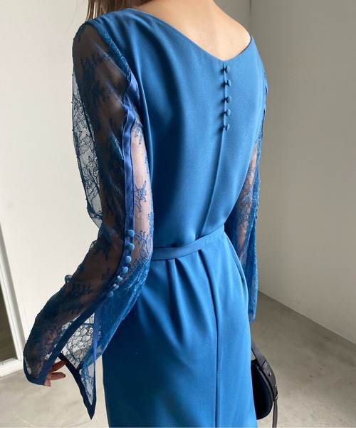 Ameri（アメリ）の「LACE REFINED TIGHT DRESS（ワンピース）」 - WEAR