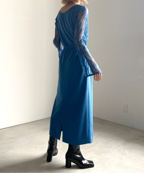 Ameri（アメリ）の「LACE REFINED TIGHT DRESS（ワンピース）」 - WEAR