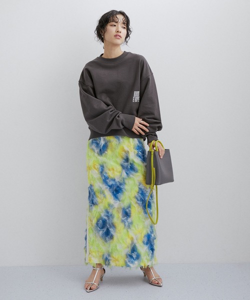 ADAM ET ROPE'（アダムエロペ）の「【セットアップ対応】フリンジプリントスカート（スカート・レディース・ブラック系その他/イエロー系その他・36/38）」の17枚目の写真