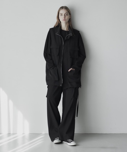 remer（リメール）の「loose military Hi-zip vest / ルーズミリタリーハイジップベスト（ベスト・メンズ・チャコールグレー/ブラック・SMALL/MEDIUM/LARGE）」の10枚目の写真