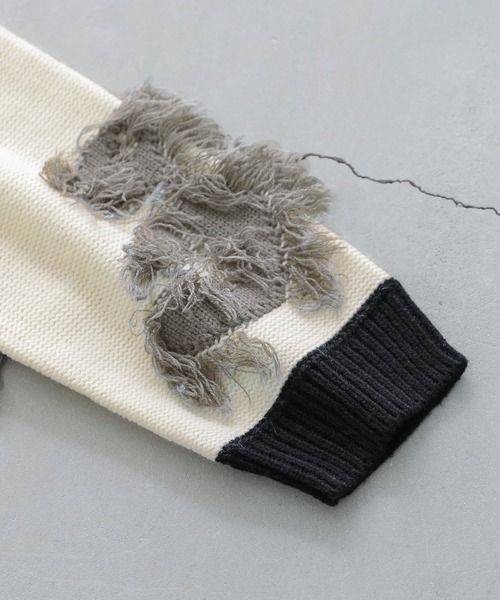 osharewalker（オシャレウォーカー）の「『ニュアンスアート柄ニット』（ニット/セーター・レディース・オフホワイト・FREE）」の15枚目の写真