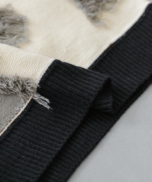 osharewalker（オシャレウォーカー）の「『ニュアンスアート柄ニット』（ニット/セーター・レディース・オフホワイト・FREE）」の16枚目の写真