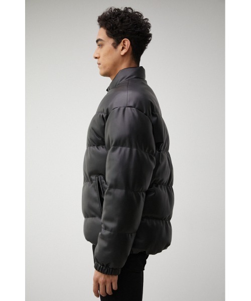 FAUX LEATHER PADDING BLOUSON/フェイクレザーパディング