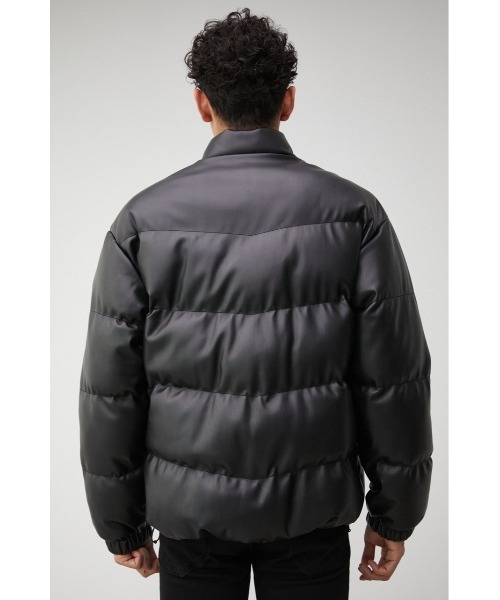 FAUX LEATHER PADDING BLOUSON/フェイクレザーパディング