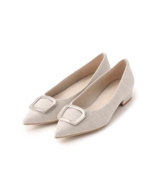 UNTITLED（アンタイトル）の「◆スクエアオーナメントシューズ（パンプス・レディース・ライトベージュ/ベージュ系その他7・25/35/45）」の2枚目の写真